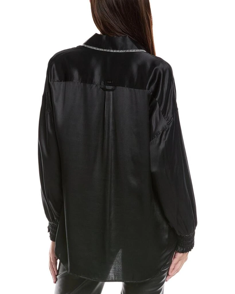 商品ALL SAINTS|AllSaints Charli Stitch Silk-Blend Shirt,价格¥633,第2张图片详细描述