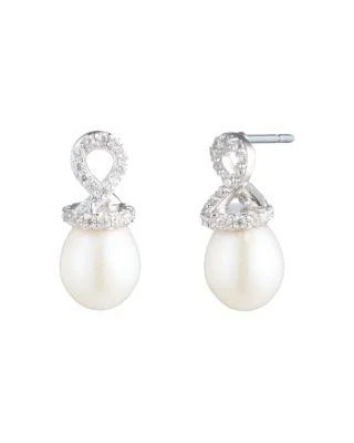 商品Carolee|Cultured Freshwater Pearl & Helix Stud Earrings,价格¥262,第1张图片