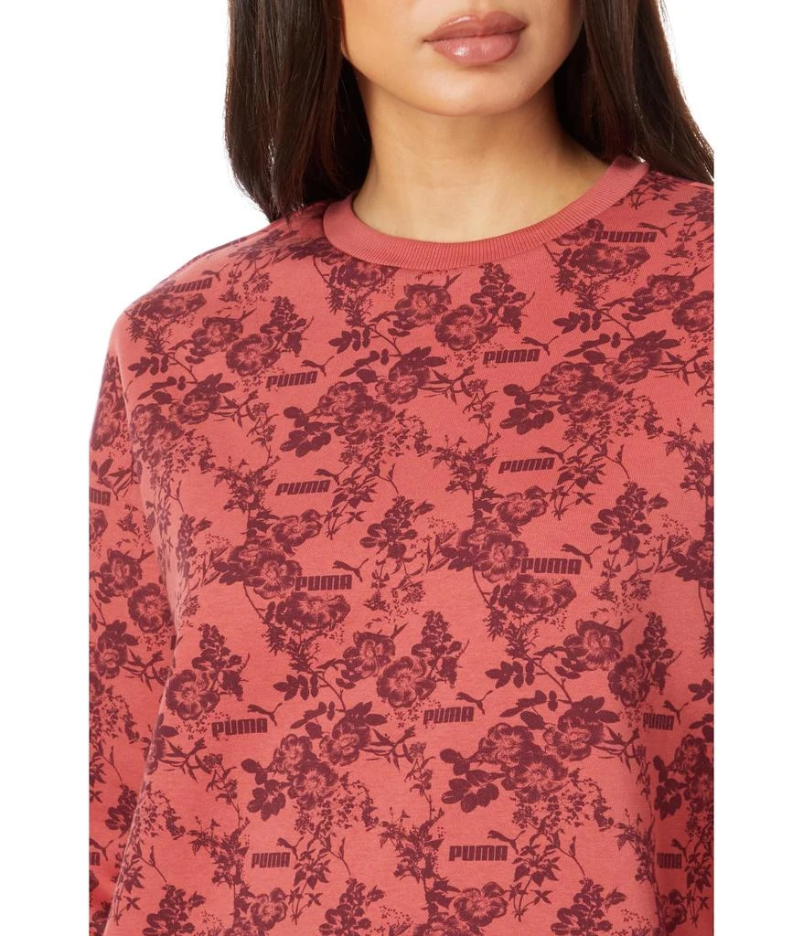 商品Puma|Essentials+ Floral Vibes All Over Print Crew Sweatshirt,价格¥254,第3张图片详细描述