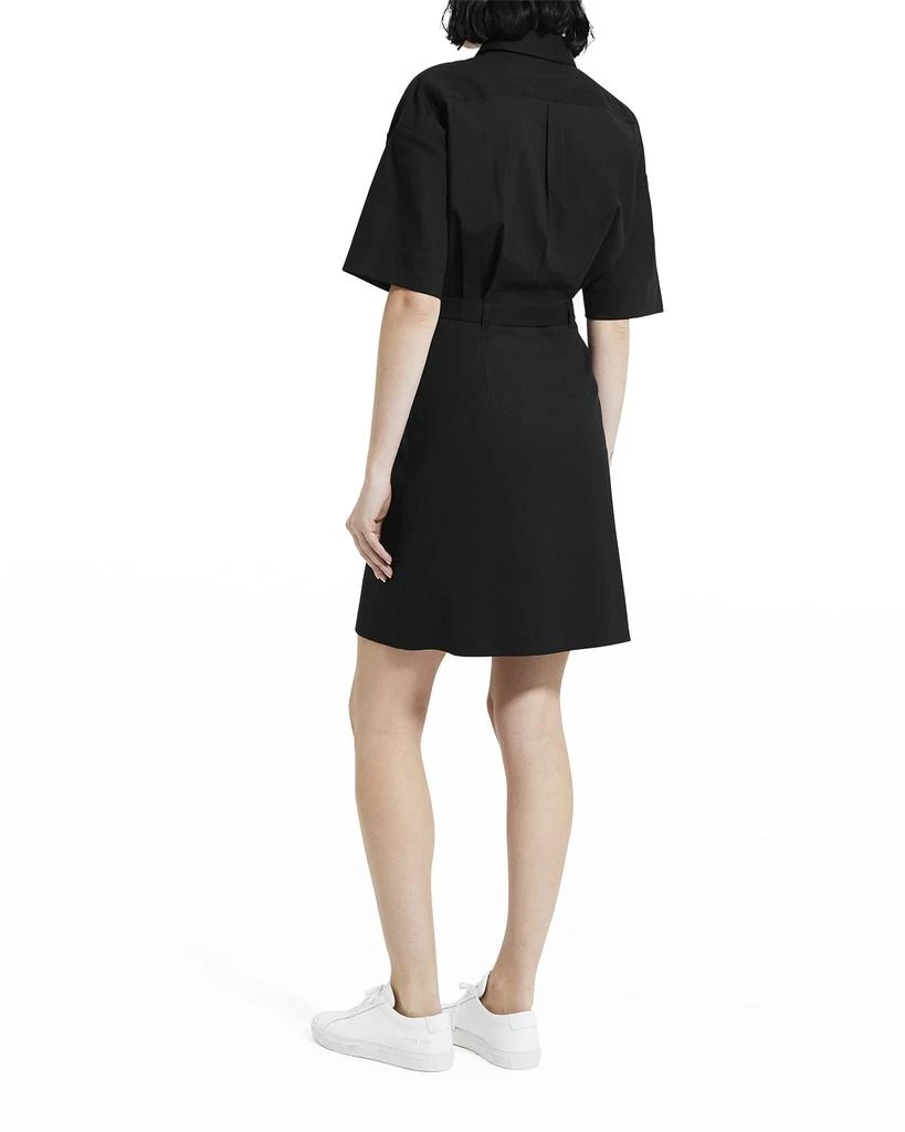 商品Theory|Eco Crunch Belted Mini Shirtdress,价格¥1176,第4张图片详细描述