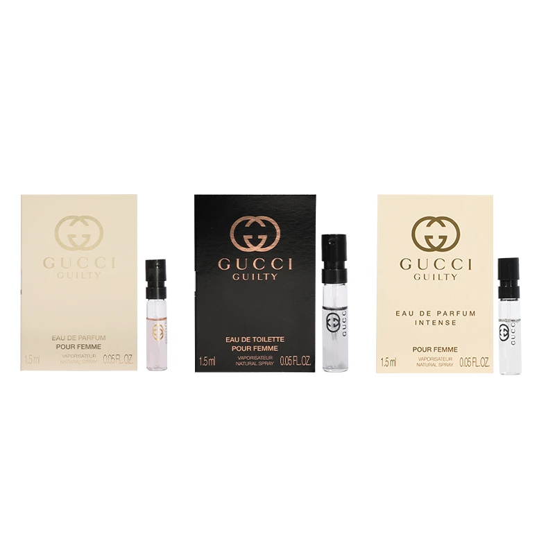商品[国内直发] Gucci|古驰 罪爱 惹火 男士燃情 女士燃情 香水体验装 香水EDP淡香水EDT 小样版 东方香调 1.5ml*3,价格¥89,第3张图片详细描述