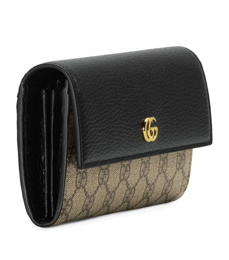 商品Gucci|Leather-Canvas GG Marmont Continental Wallet,价格¥4633,第4张图片详细描述