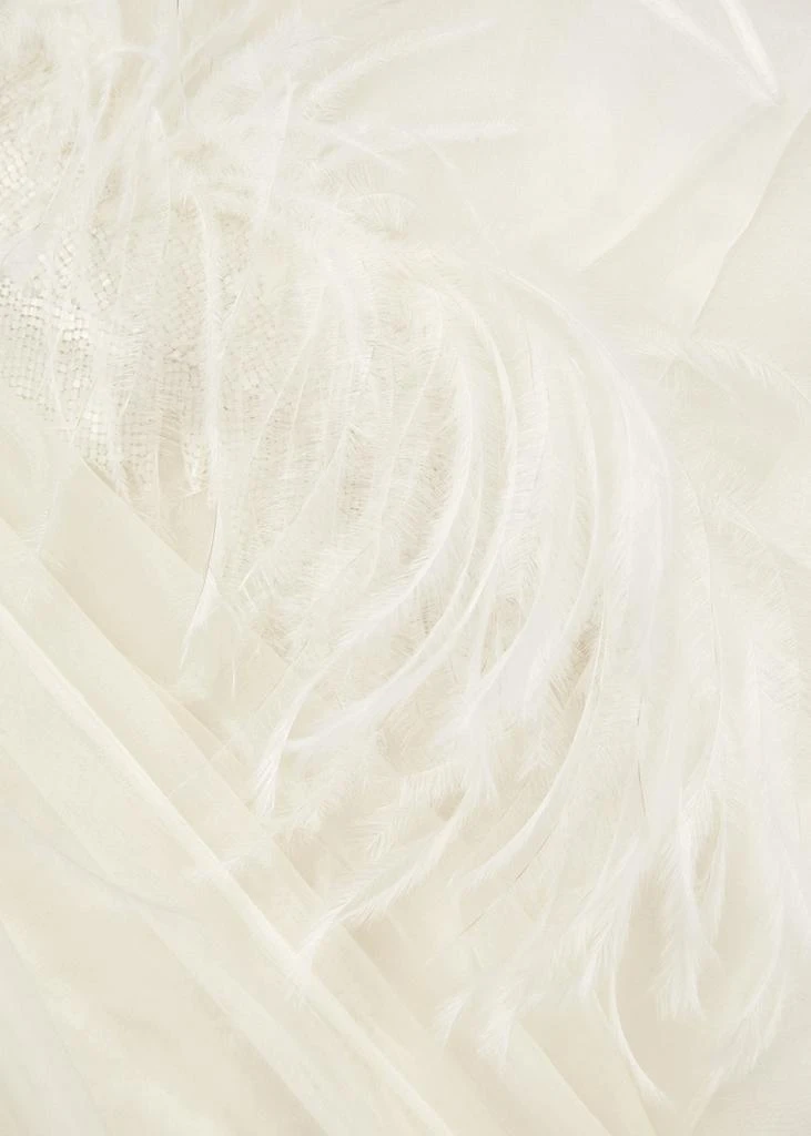 商品ROKSANDA|Karea ivory embellished silk-organza midi dress,价格¥14007,第5张图片详细描述