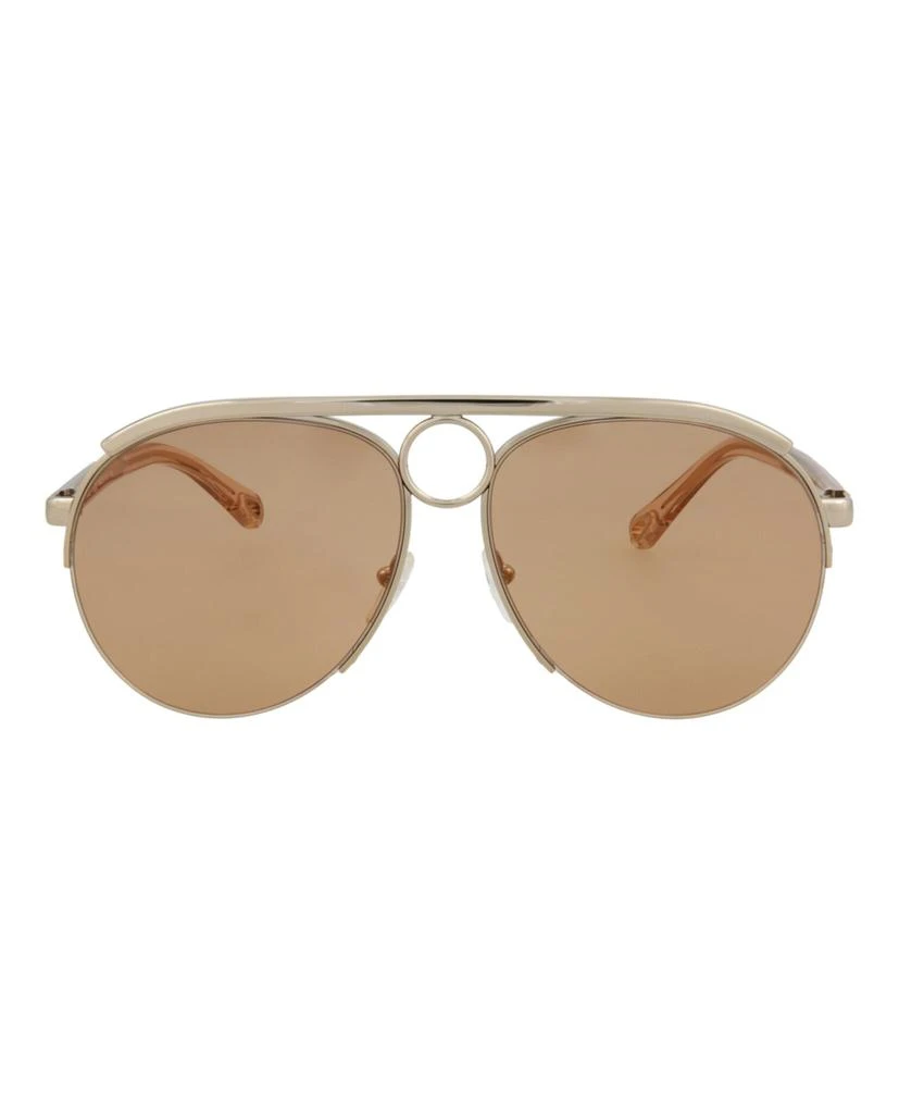 商品Chloé|Aviator-Style Metal Sunglasses,价格¥820,第1张图片