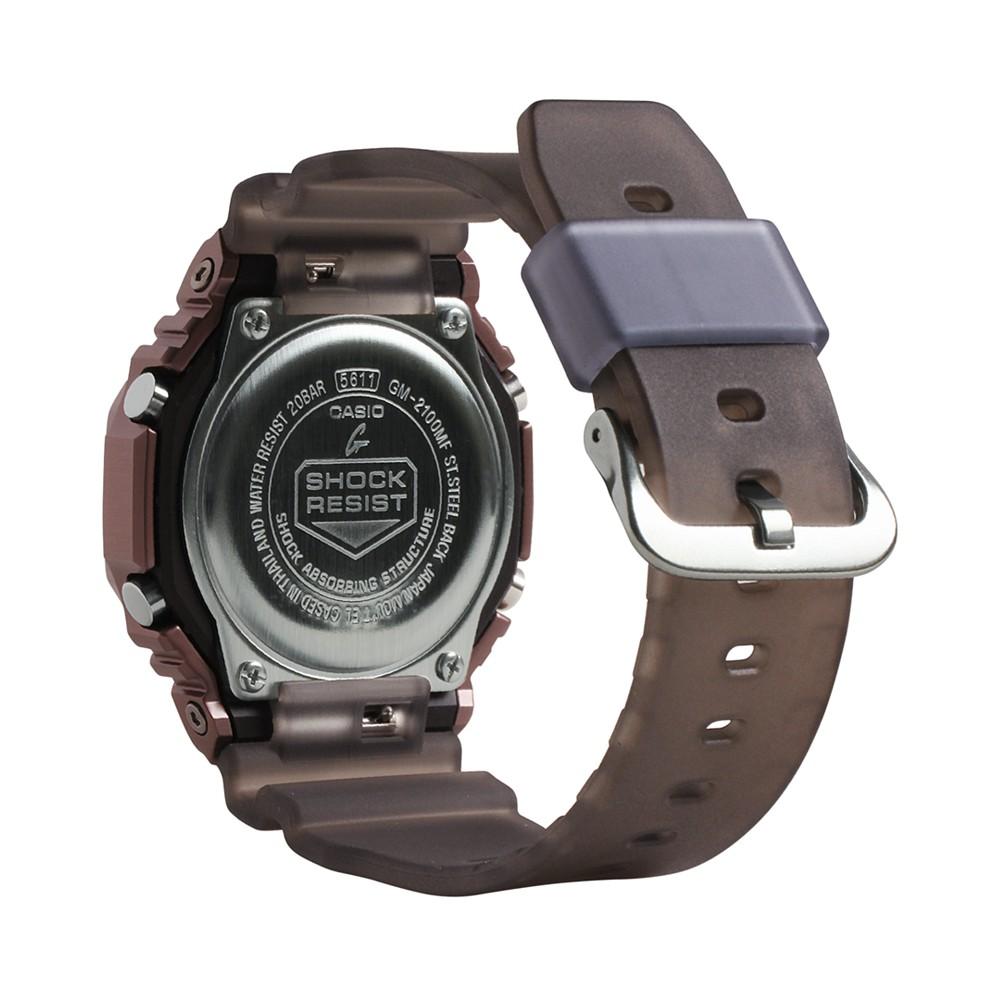 Men's Analog Digital Brown Resin Strap Watch 44mm商品第3张图片规格展示