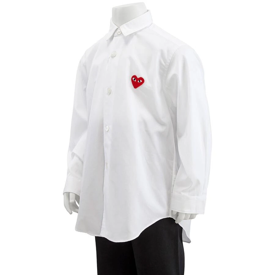 商品Comme des Garcons|Kids Long-sleeve Heart Patch Cotton Shirt,价格¥575,第2张图片详细描述
