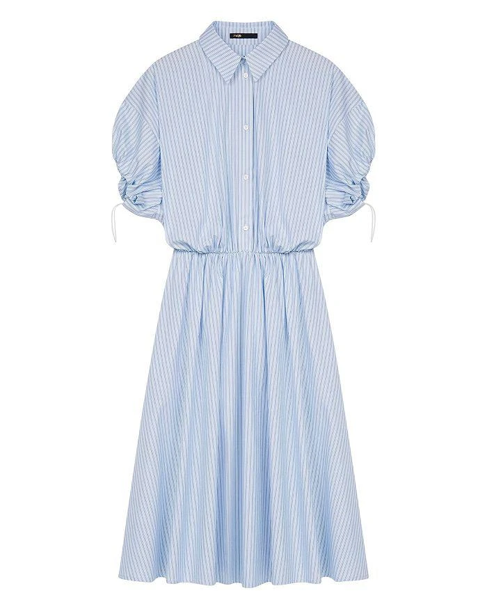 商品Maje|Ririsa Striped Shirt Dress  ,价格¥1559,第3张图片详细描述