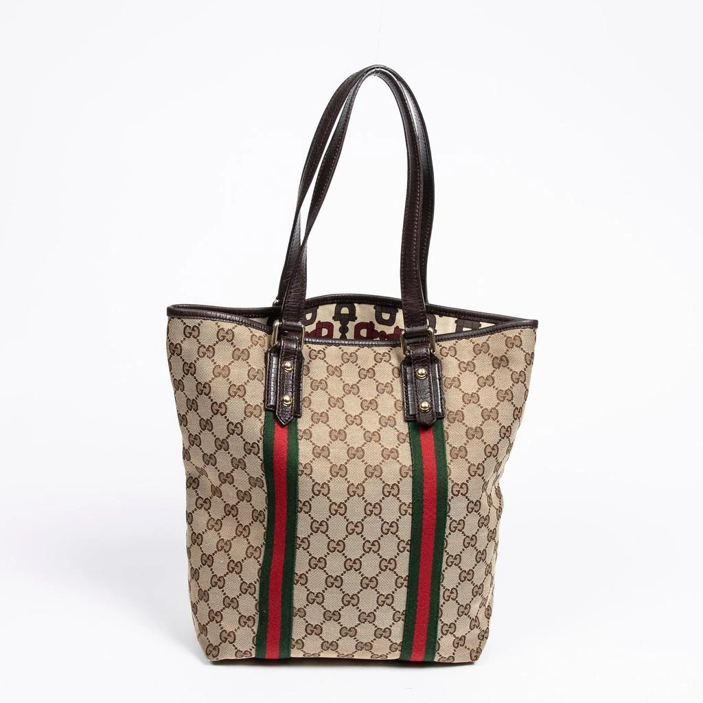 商品[二手商品] Gucci|Web Jolicoeur Vertical Tote,价格¥5081,第5张图片详细描述