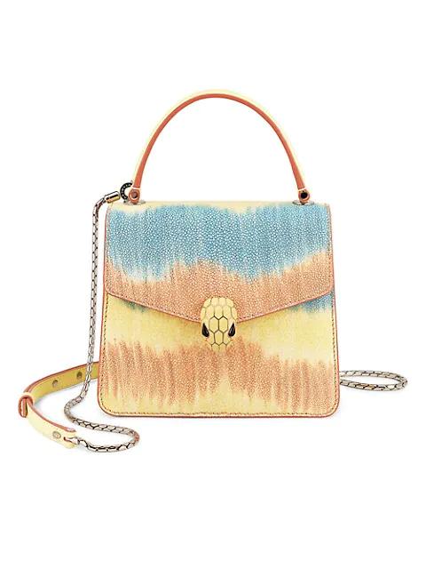 Serpenti Multicolor Galuchat Top Handle Bag商品第1张图片规格展示