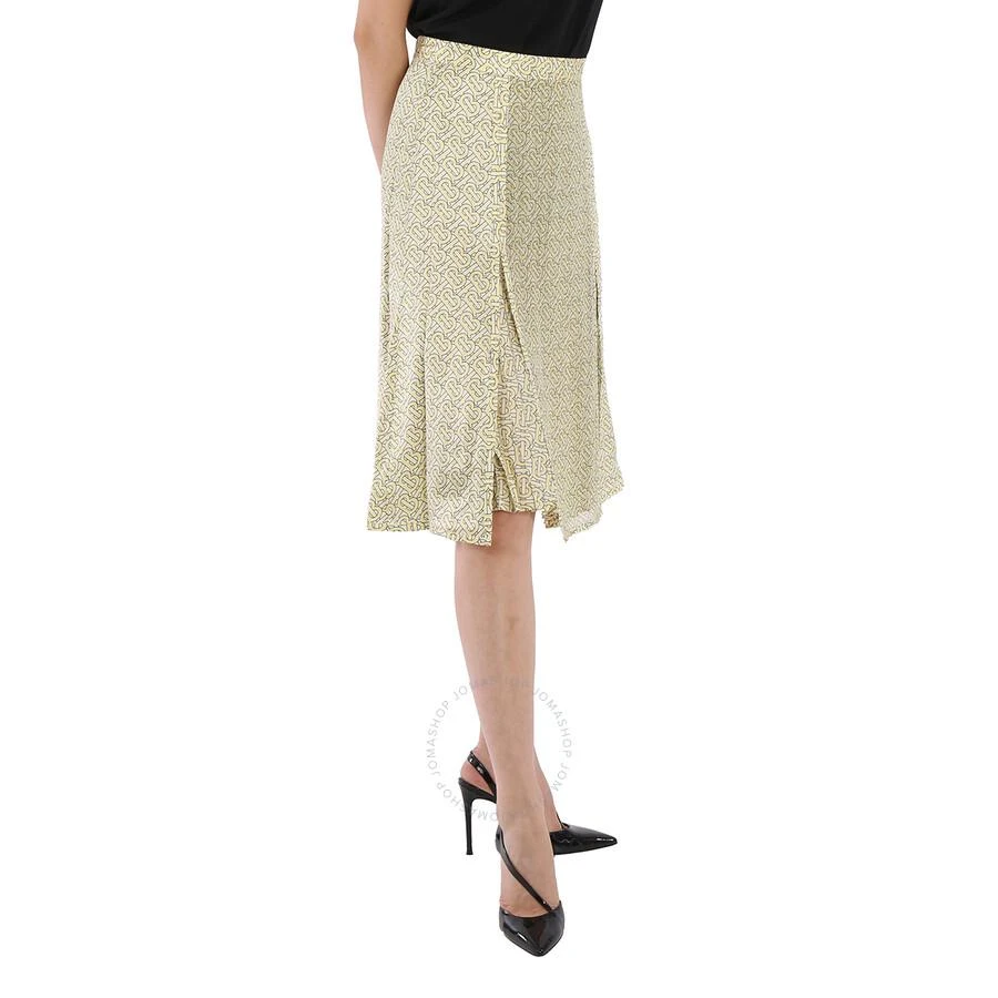 商品Burberry|Ladies Monogram Print Silk Pleated Skirt,价格¥1393,第3张图片详细描述