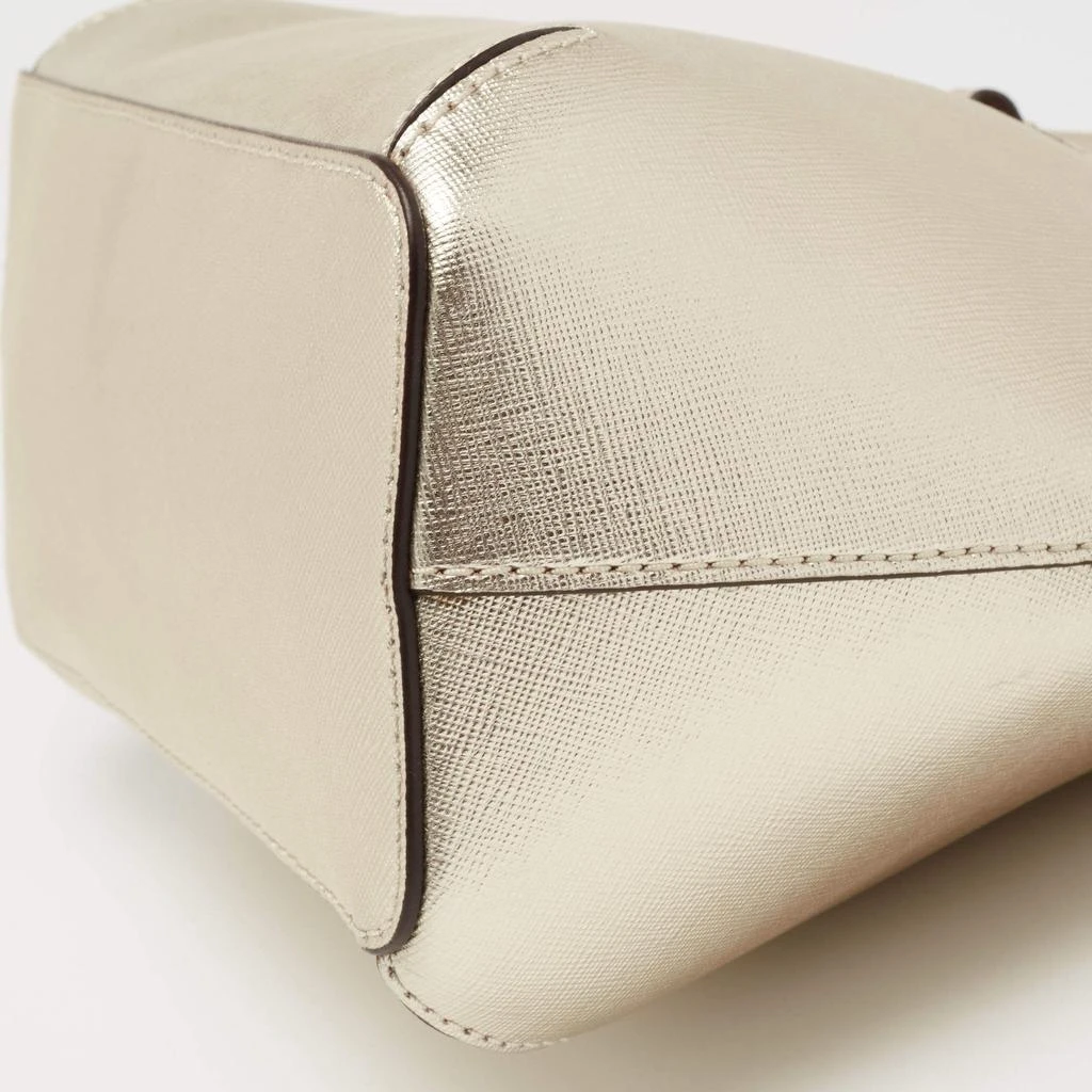 Tory Burch Gold Saffiano Leather Mini Robinson Dome Satchel 商品