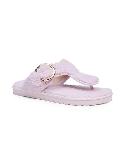 商品Coach|Hollie Shearling Sandals,价格¥316,第2张图片详细描述