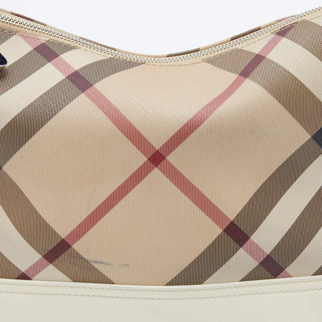 商品[二手商品] Burberry|Burberry Beige/Cream Nova Check PVC And Leather Shoulder Bag,价格¥2296,第5张图片详细描述