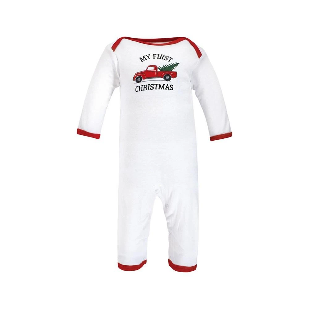商品Hudson|Baby Girls and Boys Christmas Cotton Coveralls, Pack of 3,价格¥166,第3张图片详细描述