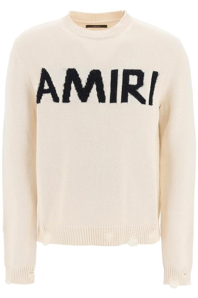 商品AMIRI|Amiri eyelash logo crew-neck sweater,价格¥5229,第1张图片