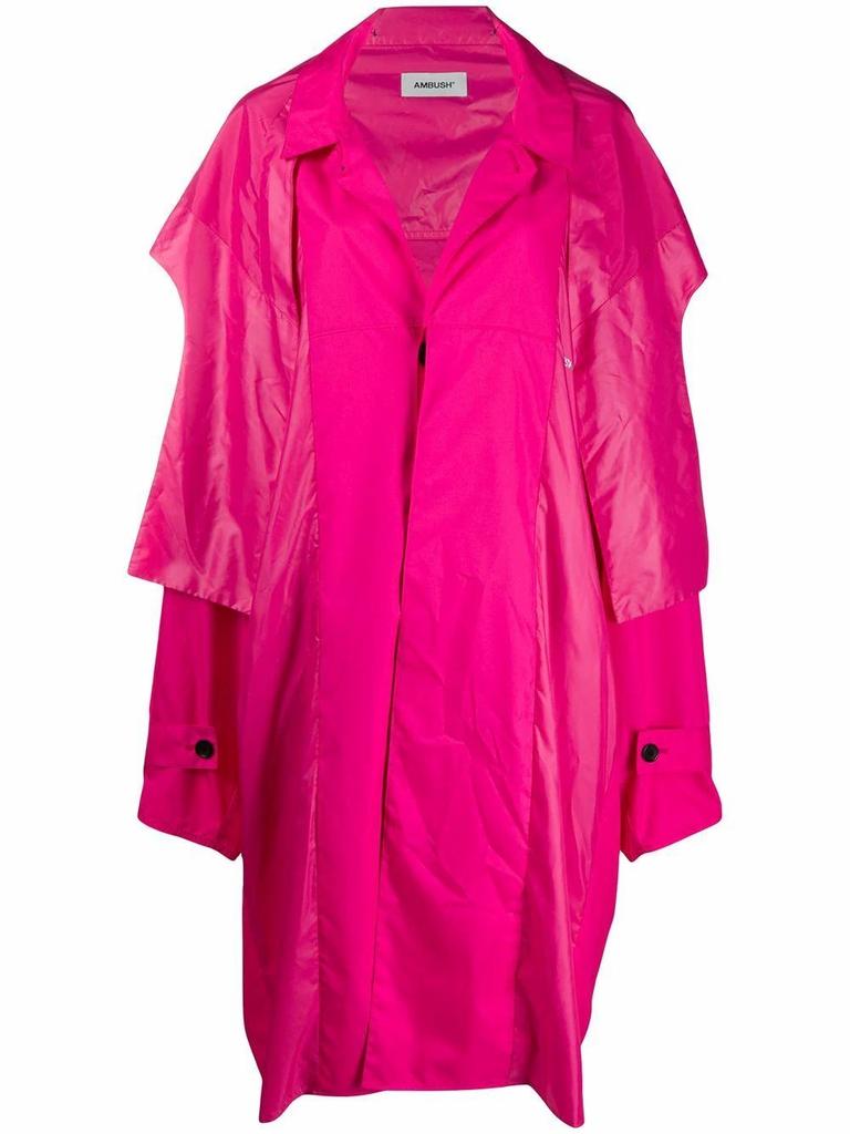 Ambush Women's  Fuchsia Polyester Outerwear Jacket商品第1张图片规格展示