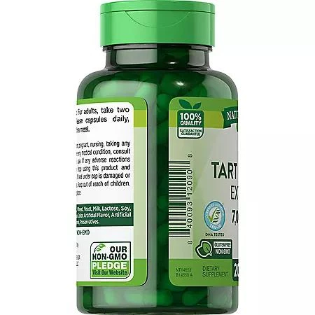 商品Nature's Truth|Nature's Truth Tart Cherry Extract 7,000 mg Quick-Release Capsules (200 ct.),价格¥132,第4张图片详细描述