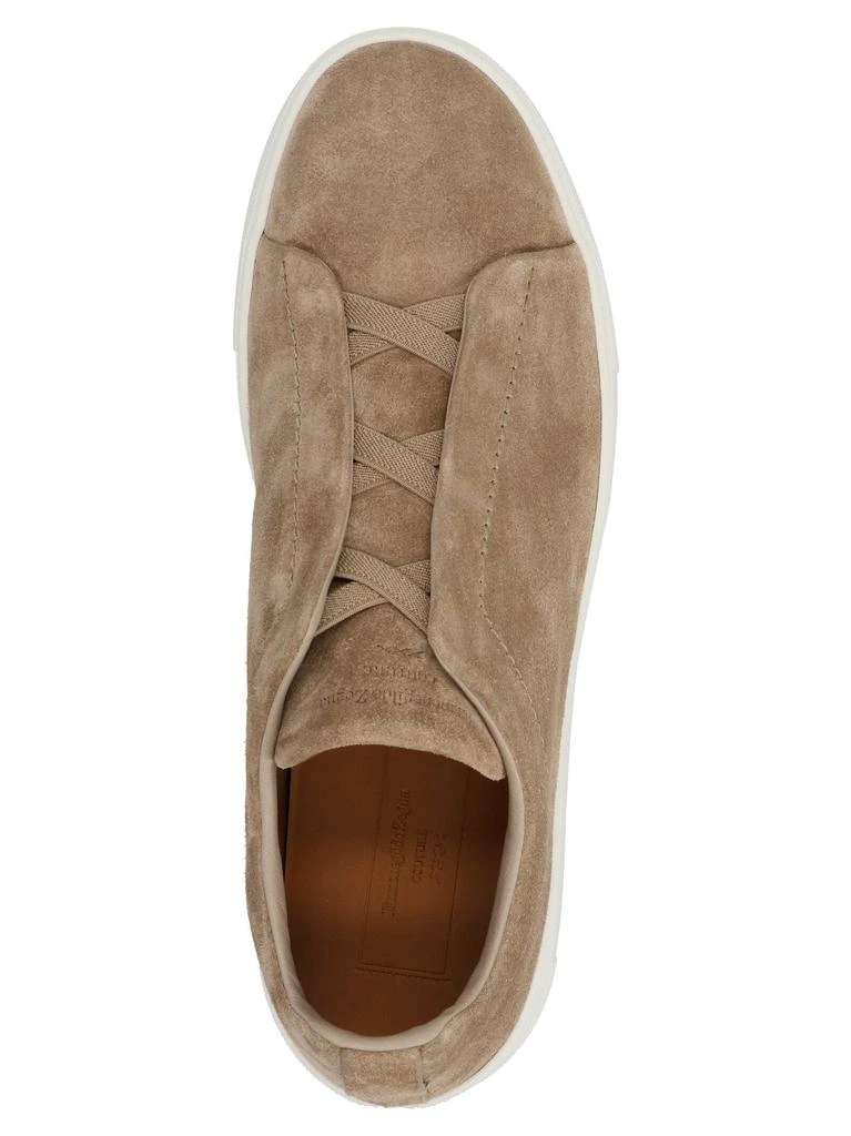商品Zegna|Ermenegildo zegna men's beige other materials sneakers,价格¥4848,第3张图片详细描述