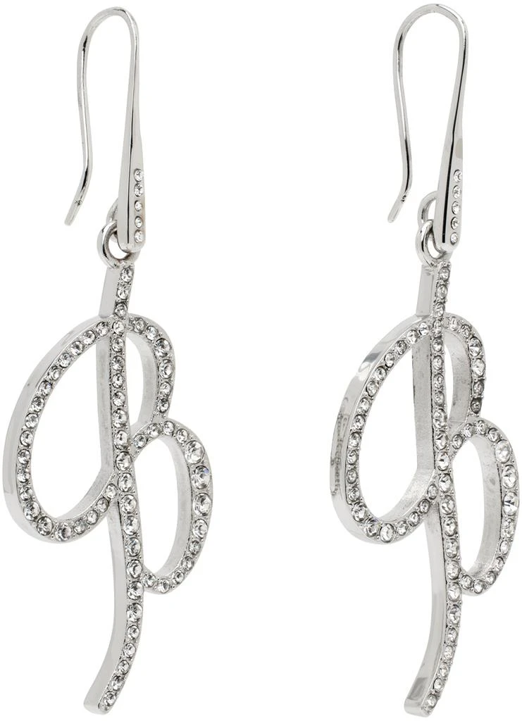 商品BLUMARINE|Silver Pendant Logo Earrings,价格¥976,第2张图片详细描述