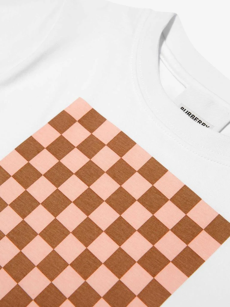 商品Burberry|Burberry White Girls Cotton Jersey Monogram T-Shirt,价格¥879,第2张图片详细描述