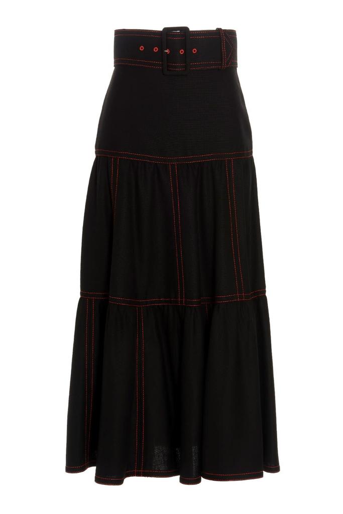 Gucci Contrasting Stitching Skirt商品第1张图片规格展示
