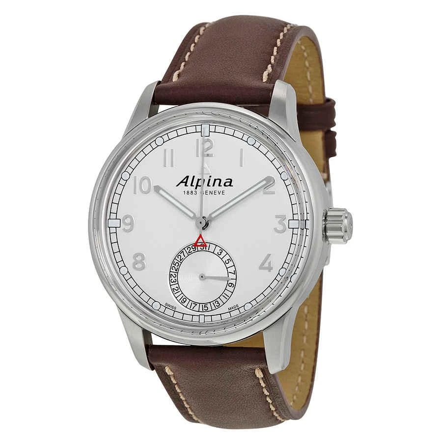 商品Alpina|Alpiner Manufacture Silver Dial Brown Leather Men's Watch AL-710S4E6,价格¥5687,第1张图片