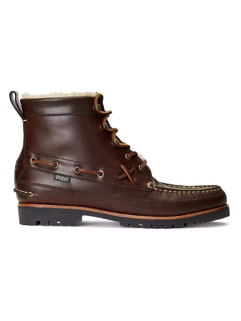 商品Ralph Lauren|Ranger Leather Lace-Up Boots,价格¥1034,第1张图片