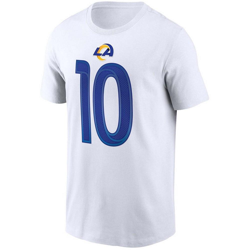 商品NIKE|Men's Cooper Kupp White Los Angeles Rams Name and Number T-shirt,价格¥258,第5张图片详细描述