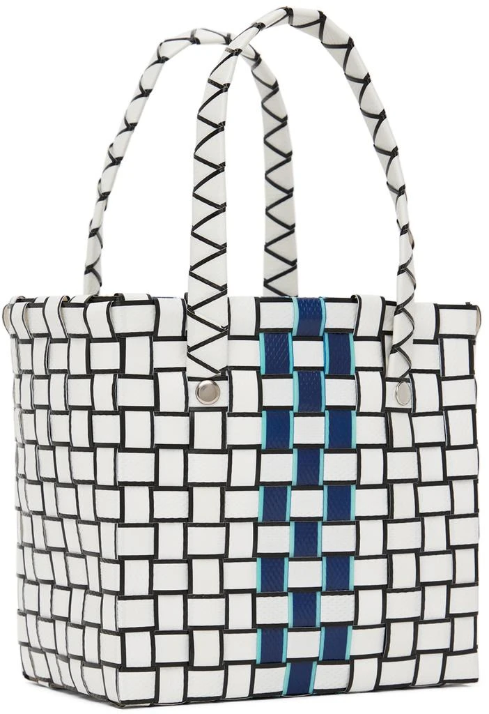 商品Marni|SSENSE Exclusive Kids Black & White Micro Basket Tote,价格¥794,第3张图片详细描述