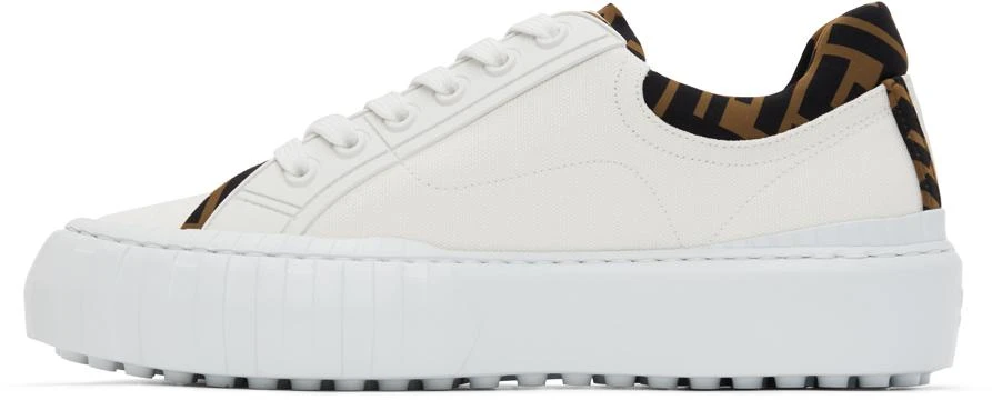 商品Fendi|White Canvas 'Fendi Force' Sneakers,价格¥5040,第3张图片详细描述