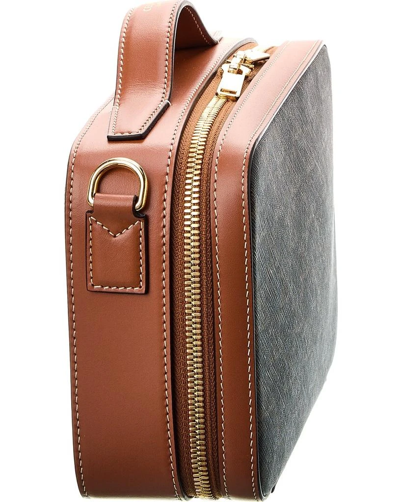 商品Celine|CELINE Triomphe Canvas & Leather Messenger Box Bag,价格¥12864,第3张图片详细描述