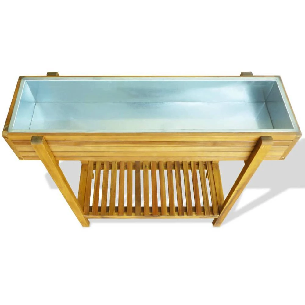 商品VidaXL|Raised Garden Raised Bed Solid Acacia Wood and Zinc, 43793,价格¥1183,第3张图片详细描述