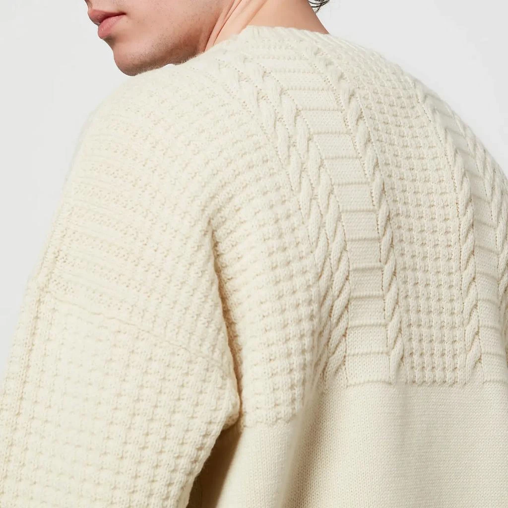 商品MAISON MARGIELA|Maison Margiela Men's Cable Knitted Jumper - Off White,价格¥1750,第4张图片详细描述