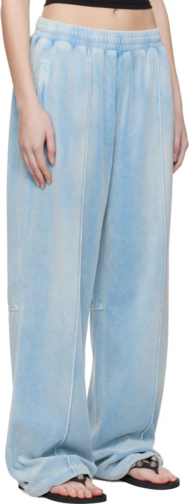 商品Alexander Wang|Blue Crushed Velour Lounge Pants,价格¥863,第2张图片详细描述