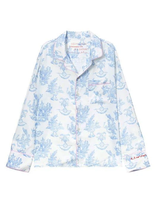 商品A.T.CORNER|Pajama Set - a.t.corner x Y.J. Kang (Light Blue),价格¥1143,第1张图片