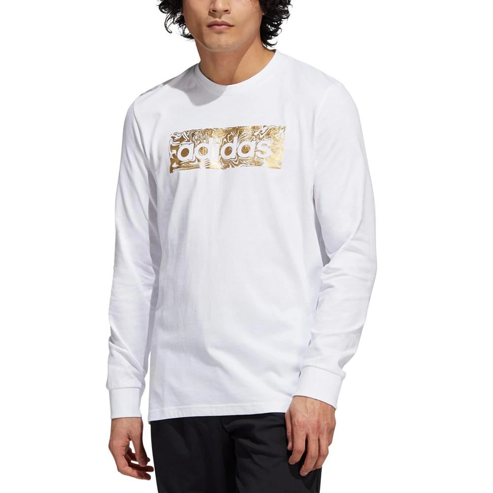 Men's Metallic Liquid Logo Graphic Long-Sleeve T-Shirt 商品