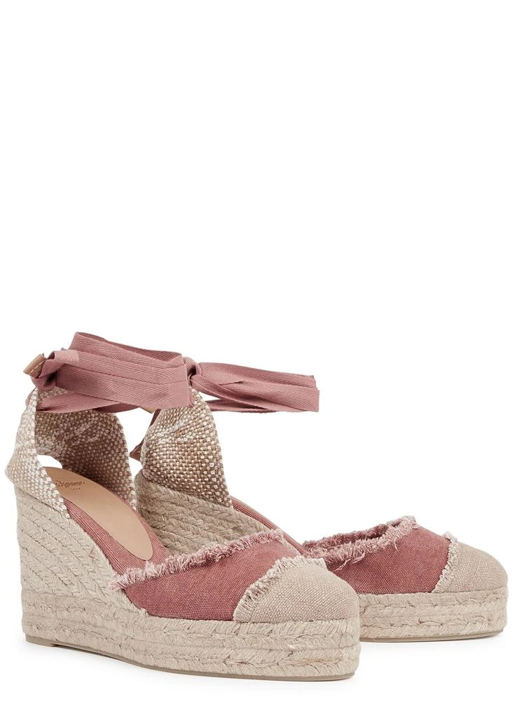 商品CASTAÑER|Catalina 100 pink canvas wedge espadrilles,价格¥880,第2张图片详细描述