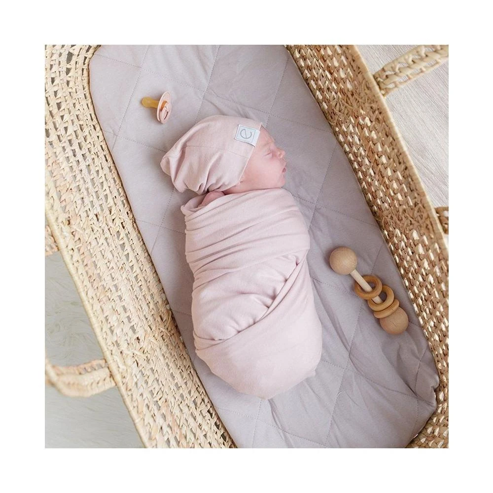 商品Ely's & Co.|Jersey Cotton Swaddle Blankets with Baby Hat,价格¥225,第5张图片详细描述