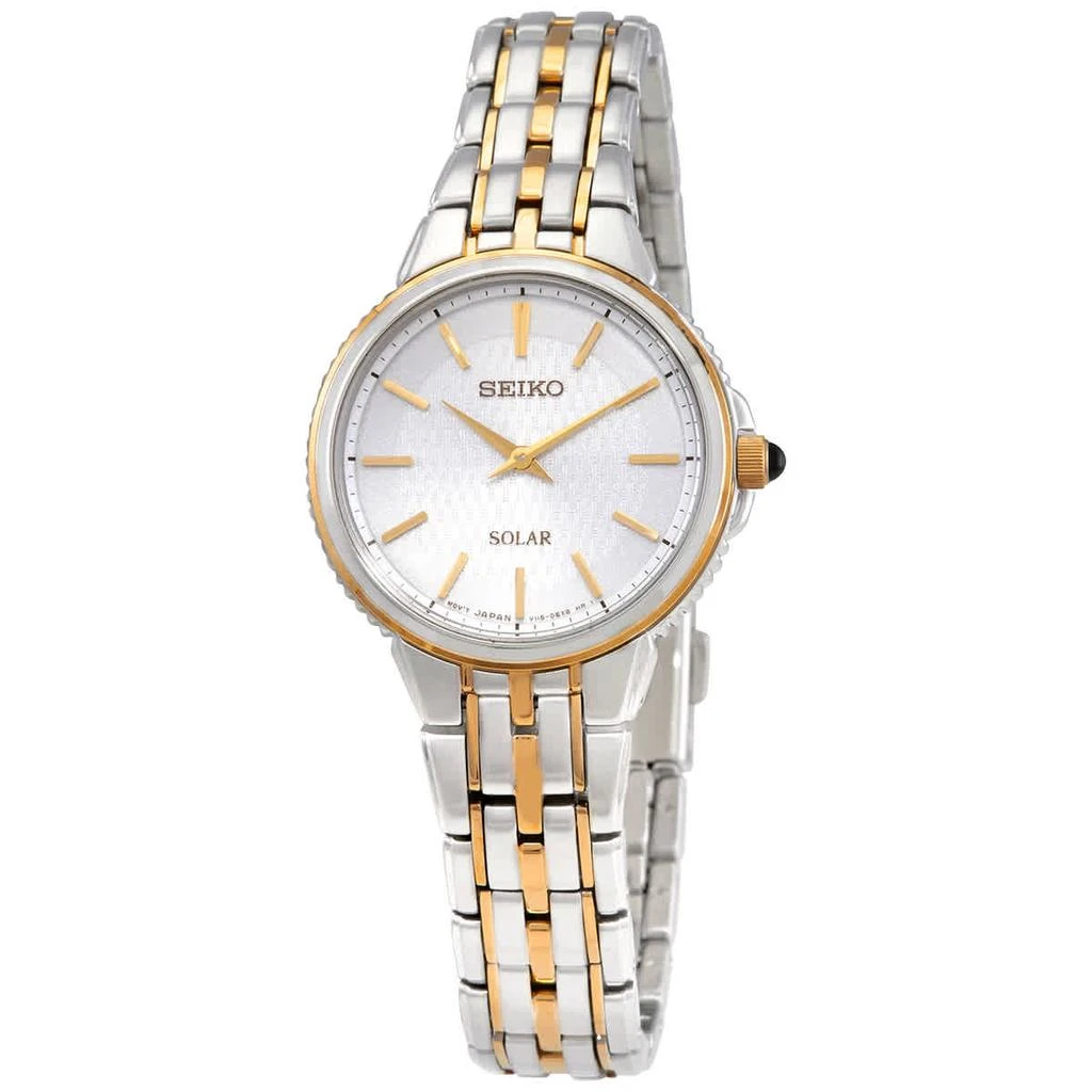 商品Seiko|Seiko Essentials Silver Dial Two-tone Ladies Watch SUP394,价格¥1204,第1张图片