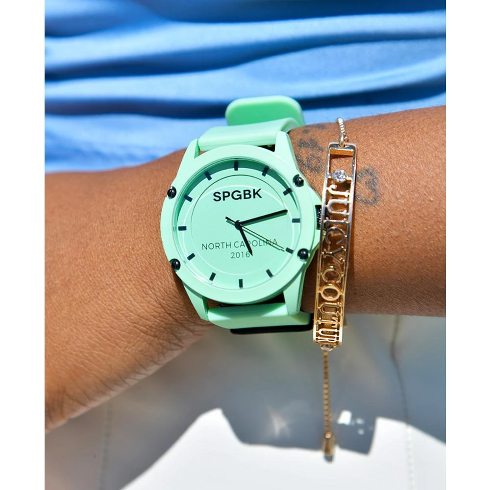 商品SPGBK Watches|Unisex Hay Street Teal Silicone Strap Watch 44mm,价格¥615,第2张图片详细描述