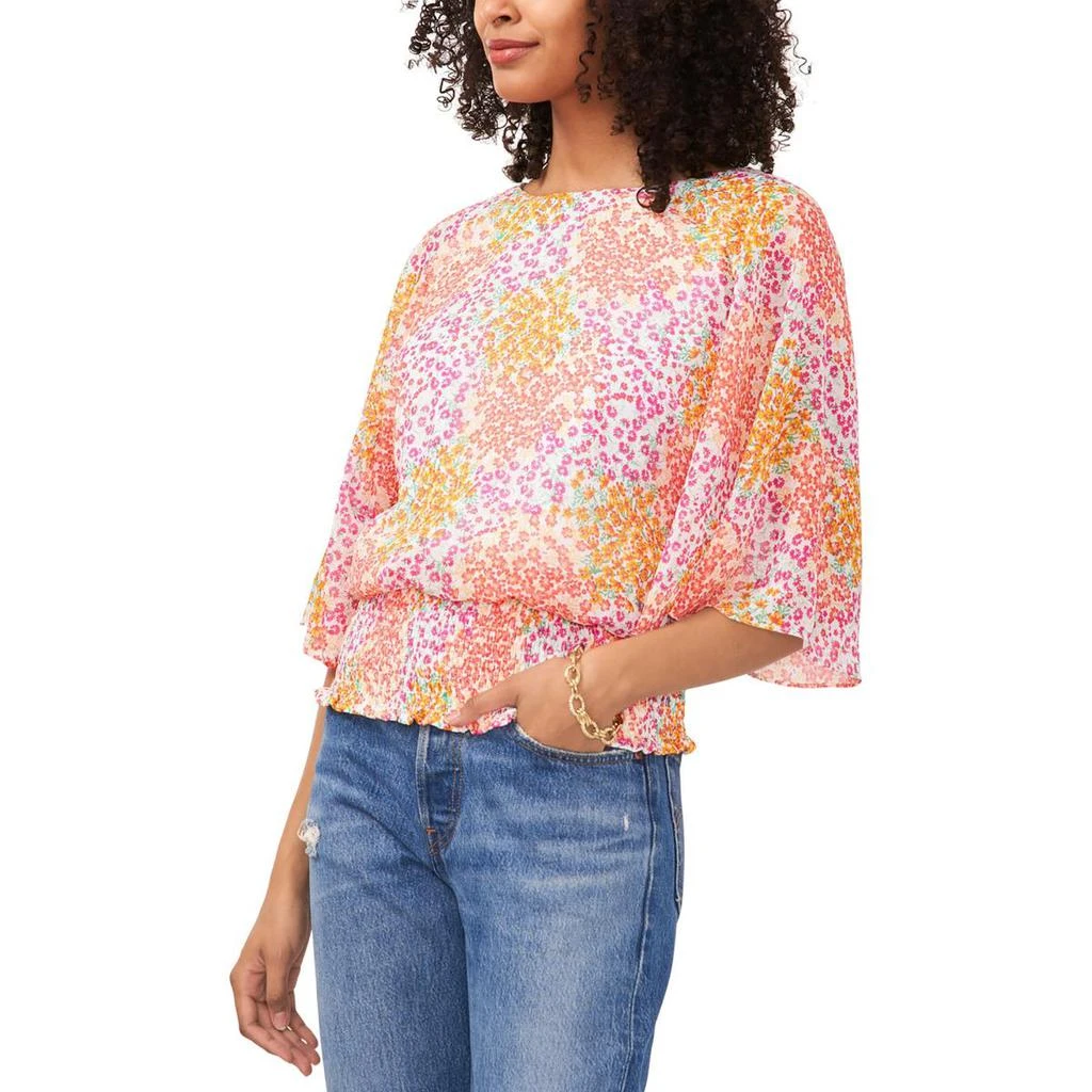 商品Sam and Jess|Sam and Jess Womens   Floral Print Chiffon Blouse,价格¥107,第1张图片