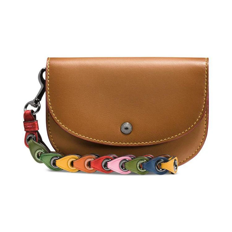 商品Coach|Double Pouch With Coach Link Strap,价格¥779,第1张图片