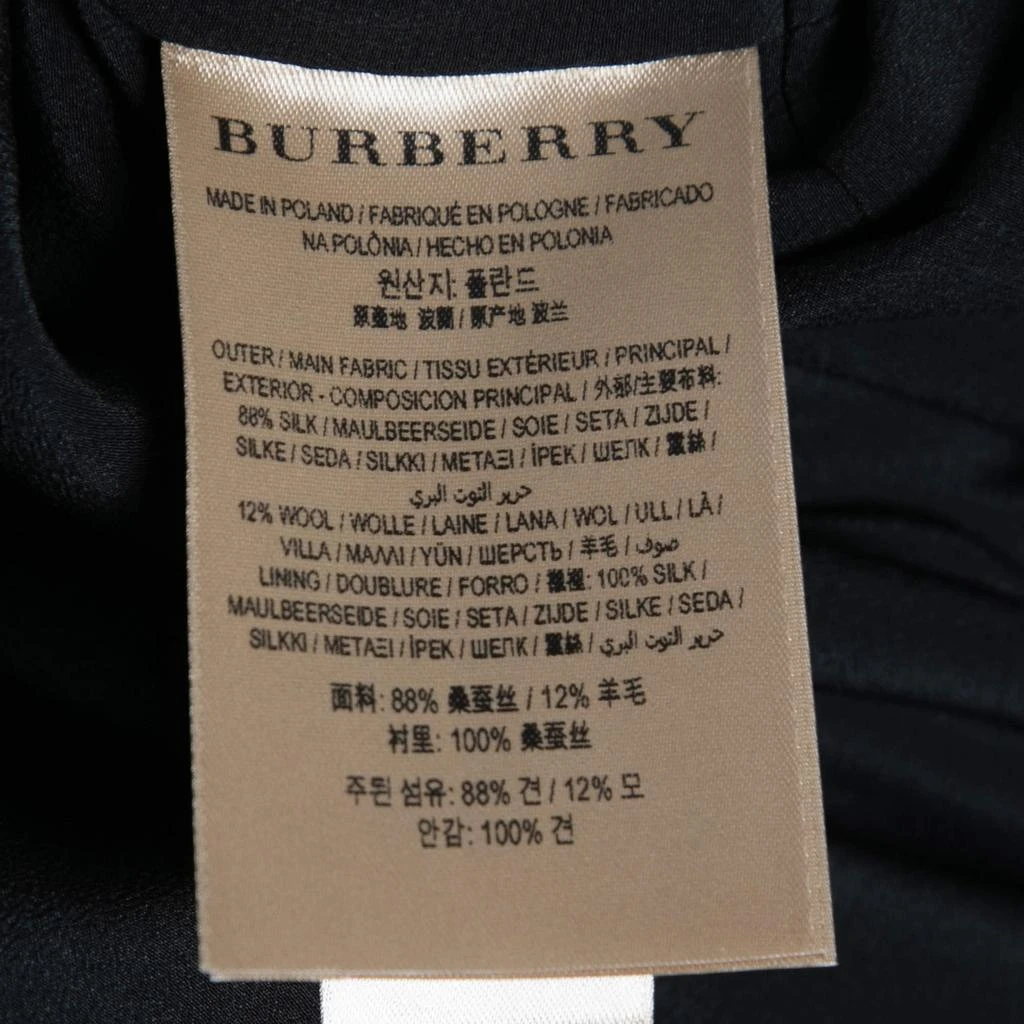 商品[二手商品] Burberry|Burberry Black Silk D-Ring Detail Short Sleeve Dress S,价格¥1772,第5张图片详细描述