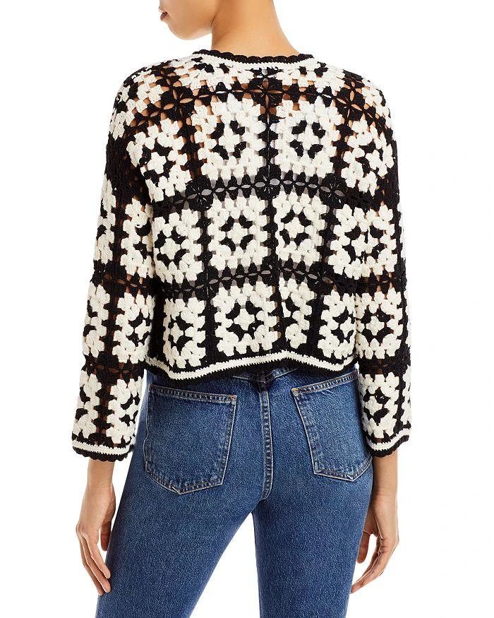 商品Alice + Olivia|Anderson Crochet Cropped Cardigan,价格¥1568,第2张图片详细描述