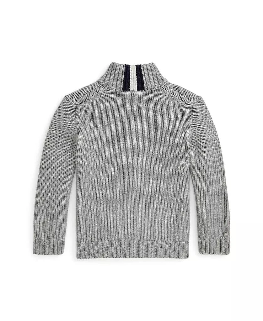 商品Ralph Lauren|Toddler and Little Boys Cotton Full-Zip Sweater,价格¥629,第5张图片详细描述