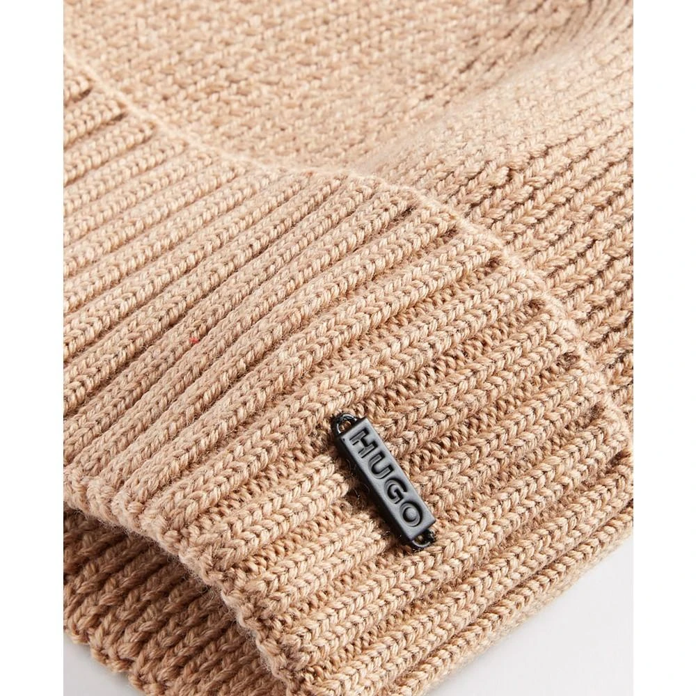 商品Hugo Boss|Men's Xucy Wool Logo Cuffed Beanie, Created for Macy's,价格¥573,第2张图片详细描述
