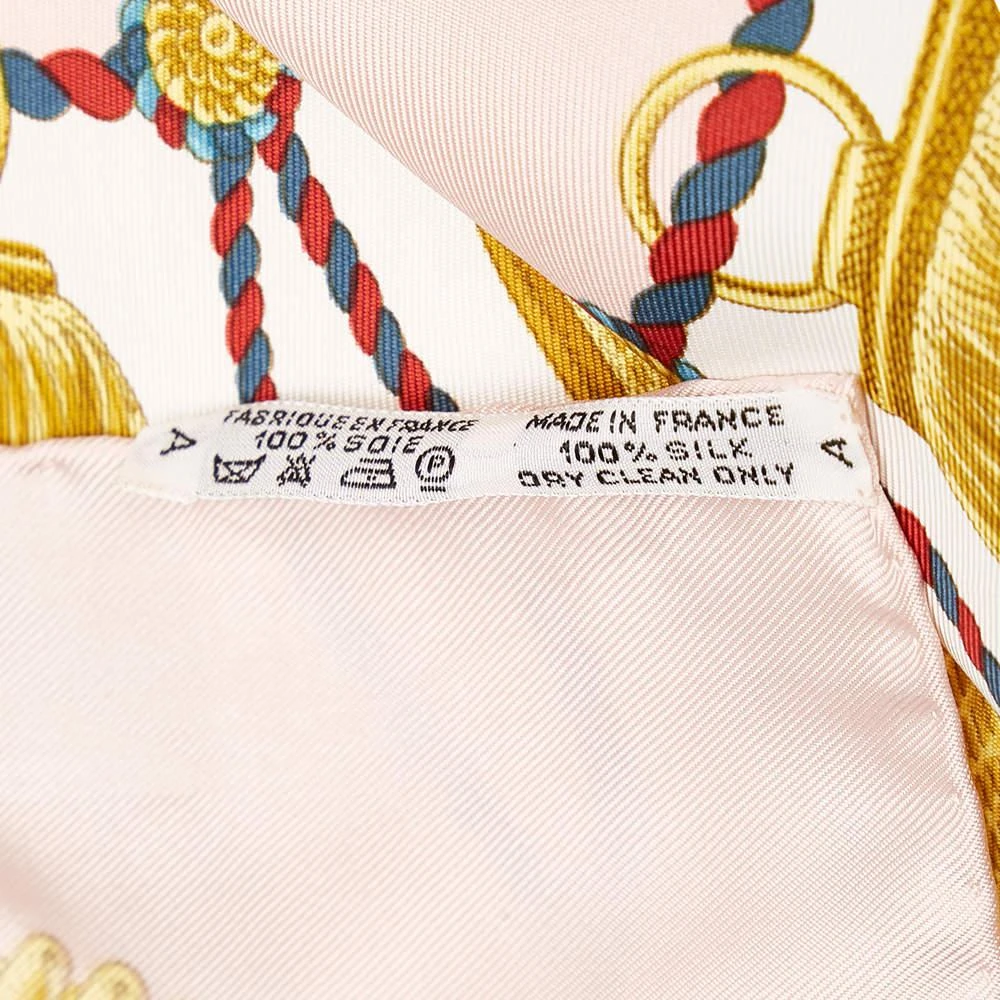 商品[二手商品] Hermes|Hermes Multi Color/Pink Poste et Cavalerie Silk Scarf,价格¥3875,第4张图片详细描述