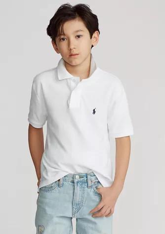 商品Ralph Lauren|男童8-20岁纯棉网眼POLO衫,价格¥256,第3张图片详细描述