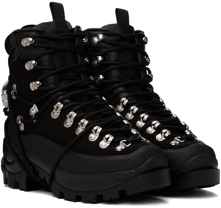 HELIOT EMIL Hiking Boots サイズ42 HELIOT EMIL lace-up Leather Hiking Boots | Black | FARFETCH