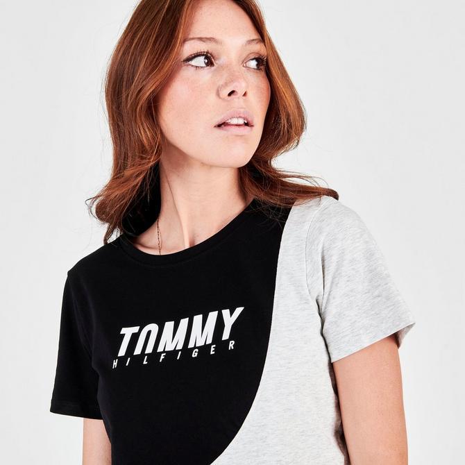 Women's Tommy Hilfiger Sport Block Cropped T-Shirt商品第5张图片规格展示